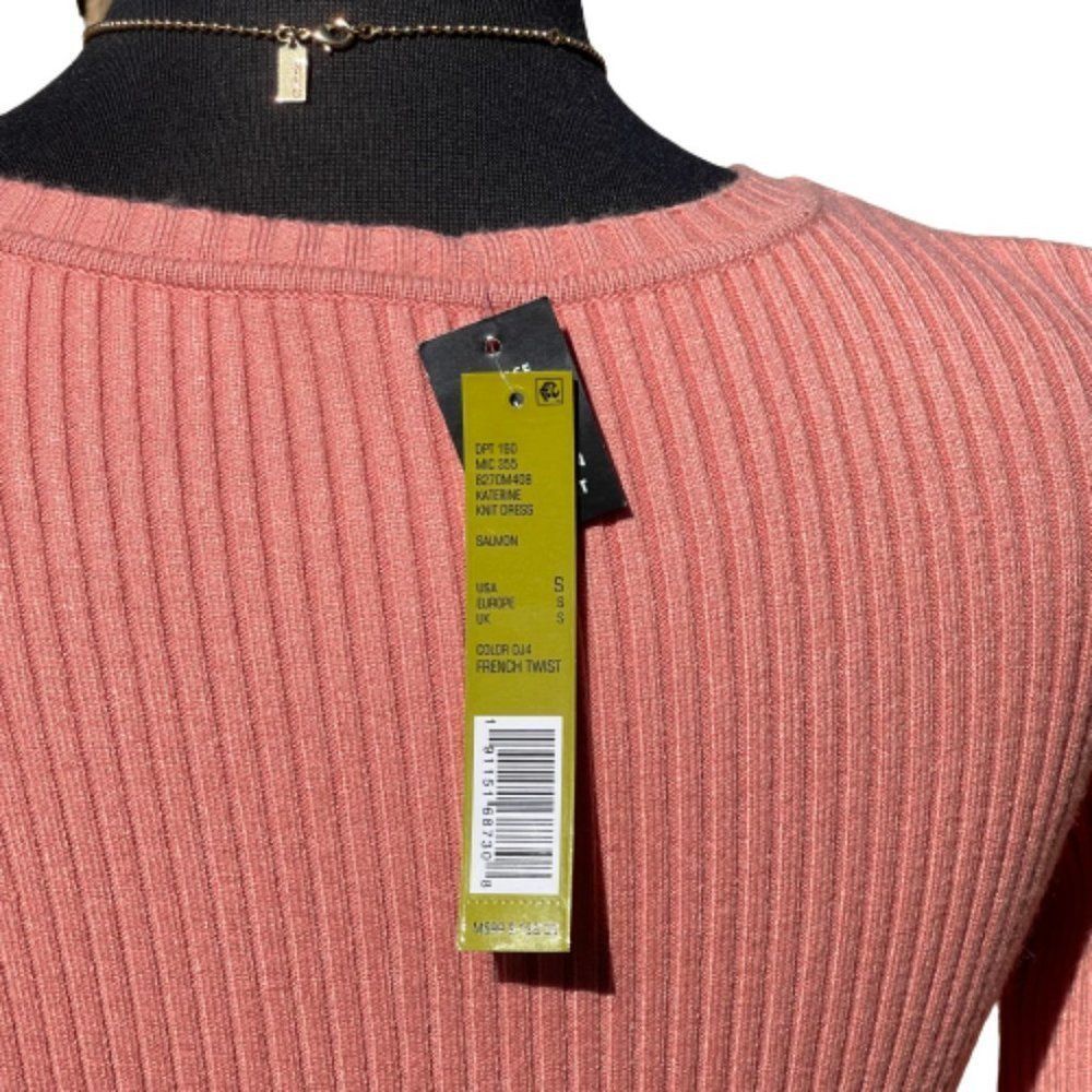 🆕Gianni Bini Salmon Pink Sweater Dress size S - Picture 4 of 7